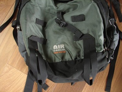 Lowe Alpine Tour 70 Hiking Backpack 70L Green Black Air Cooled