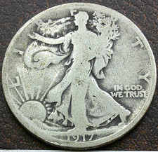 US 1917-S Reverse Walking Liberty Half Dollar  **