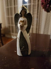 Holiday Angel Holding Heart Ornament
