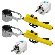 Zinn L&ouml;ttopf 37 cm temperaturregulierbar mit Adapter