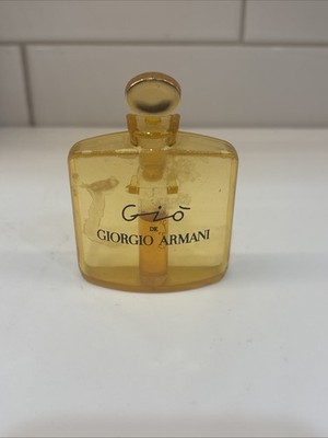 GIORGIO ARMANI-Vintage Perfume Sample Rare-Gold Plastic Excellent