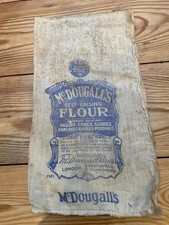 Vintage Cloth 8LB Flour Bag McDougall’s Of Wheatsheaf Mills, Millwall Docks