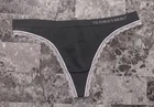 NWT VICTORIA'S SECRET LARGE CHARCOAL GRAY LACE SEAMLESS RARE THONG PANTIES