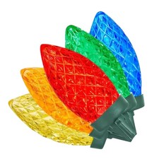 Home Accents Holiday 400 Ct Multi-Colored Faceted C9 LED Lights NEW
