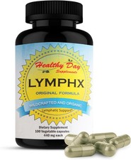 HEALTHY DAY LYMPHX 440 MG WILDCRAFTED  ORGANIC LYMPHATIC SUPPORT 100 VEG CAPS