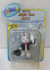 Webkinz MAGIC TIME RABBIT PVC Figure Cake Topper Toy Magician Bunny 2" NOS