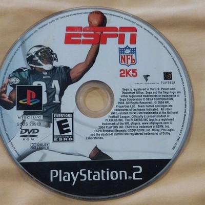 SEGA ESPN NFL 2K5 Sony PlayStation 2 Multiplayer NTSC Sports 2004