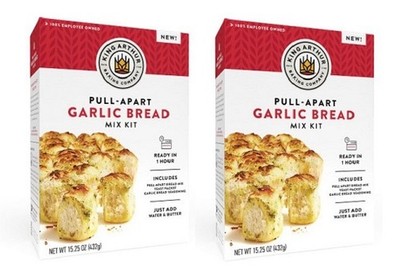 King Arthur Pull Apart Garlic Bread Mix Kit 2 Pack