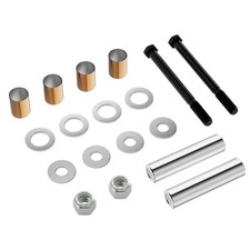 CLUBRALLY Golf Cart Spindle King Pin Tube Bushing Repair Kit Silver and Black