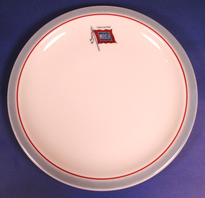 Wabash Railroad BANNER 9 3/8'' DINNER PLATE RR SYRACUSE CHINA 93-E code--May 1964