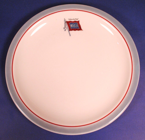Wabash Railroad BANNER 9 3/8" DINNER PLATE RR SYRACUSE CHINA 93-E code--May 1964
