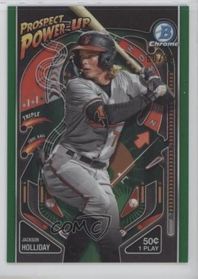 2024 Bowman Green Refractor 68/99 Jackson Holliday #PP-5 Rookie RC 05ns