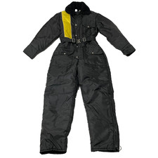 Vintage Walls Blizzard Pruf Snowsuit Medium Black Insulated Ski Suit USA