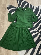 VTG Late 50  s/60  s Kelly Green Majestic Skirt Set Size Small Excellent Con