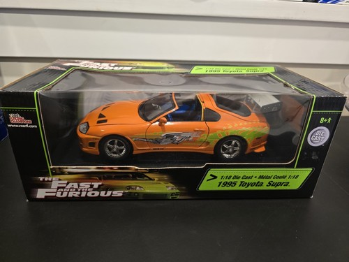 Ertl Racing Champions Fast & Furious 1:18 Scale Diecast Car Brian's Toyota Supra - Picture 2 of 14