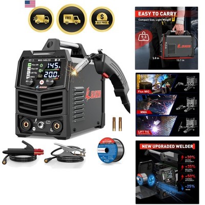 MultiProcess MIG TIG ARC Welder 110V Flux Core Welding Machine with LCD
