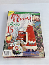 Lot of 8 Craft Magazines Tole World Crafting Traditions Christmas Fall Spring