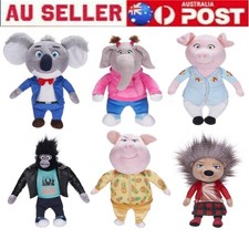 Sing 2 Plush 12''Soft Toy Johnny Rosita Meena Buster Gunter Ash Stuffed Dolls