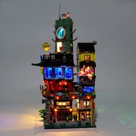 LED light Kit for LEGO 70620 Ninjago City Building Block Lighting