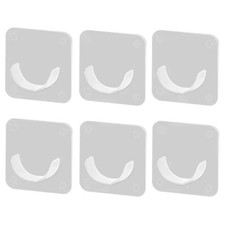 6Pcs Nail-Free Curtain Rod Bracket Holders Adjustable Shower Pole Wall Hooks.UK