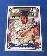 2024 Onyx Vintage #OVMAMO Malcolm Moore Texas Rangers