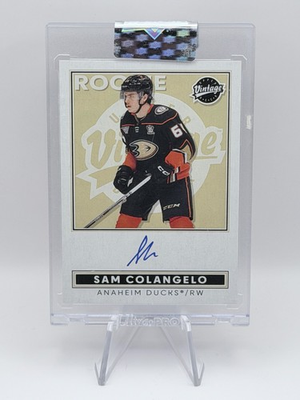 #ad Sam Colangelo 2024 25 Clear Cut Vintage Rookie Auto #VA CO Ducks Encased RC $39.99
