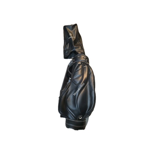 Mercedes-Benz Stand Golf Club Bag Caddy con Cover Borsa in Pelle Ottime Condizioni - Foto 3 di 18