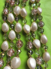 Collier Vintage 3 Rangs De Perles En Plastique Noir - Années 1940/1960, Laiton, Style Rétro