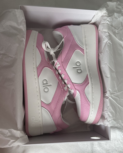 Alo Yoga Recovery Mode Sneaker in color Pink/ White for women, Pilates, Gym Pink