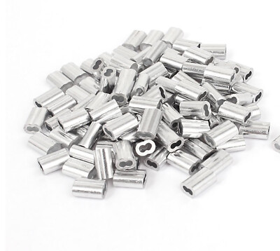 1/16'' Aluminum Swage Sleeves for Wire Rope Cable Clip Crimps 100 200 500 1000 PK