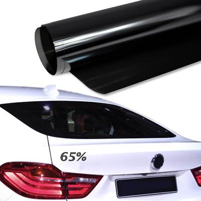 10 /m² 76x300cm TÖNUNGSFOLIE Hell Schwarz Black Plus 65% Scheiben Folie Auto