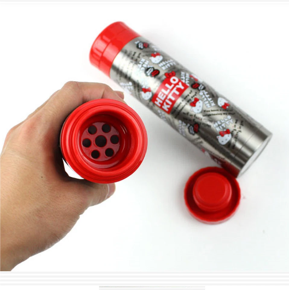 Botella de agua termo vaso Hello Kitty LOCK&LOCK acero inoxidable 300 ml (10 oz). Foto 4 de 4