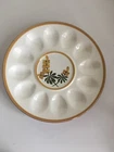 Vintage Stangl Pottery Deviled Egg Platter Golden Blossom Hand Painted