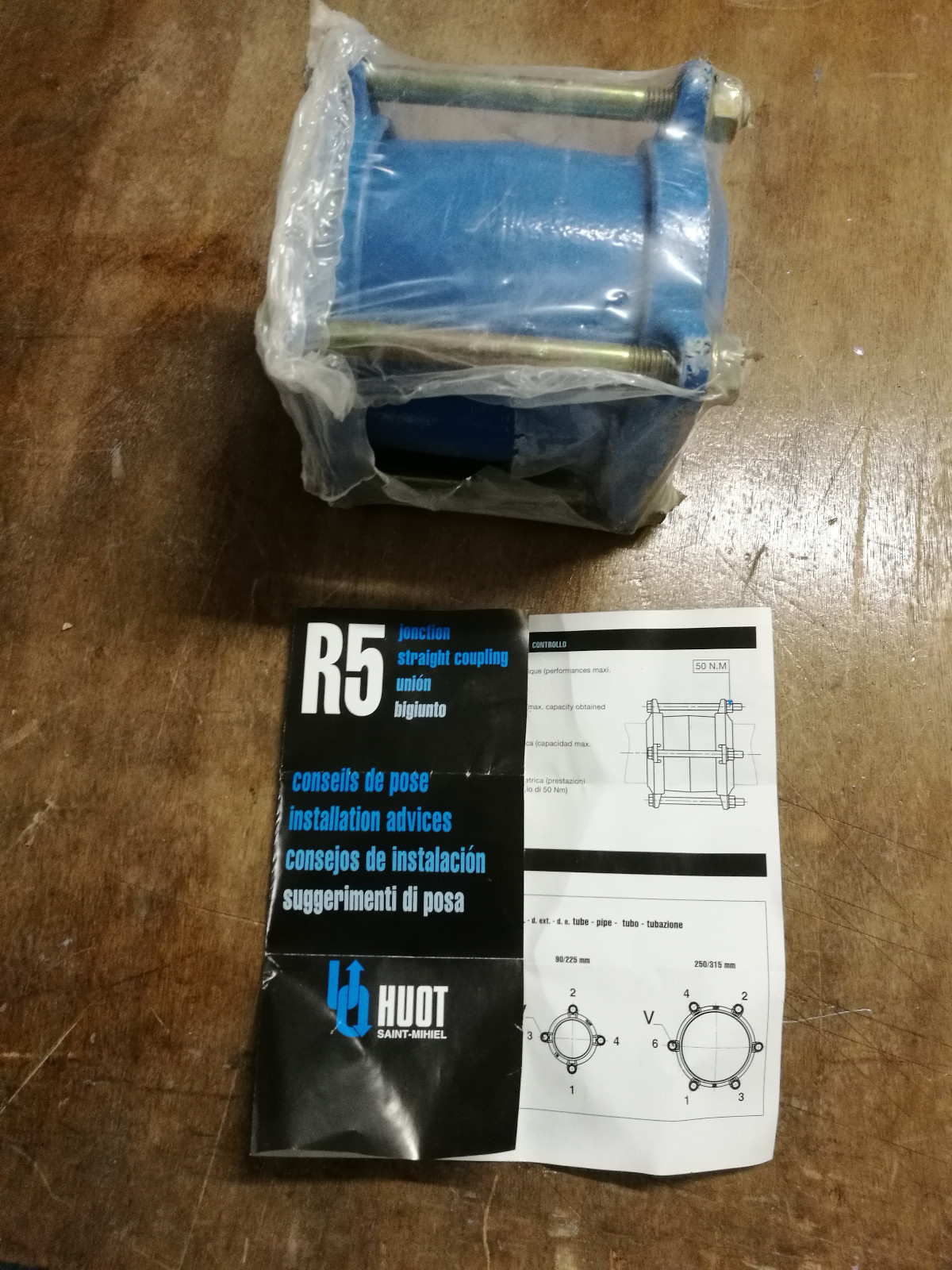 Jonction R5 Huot Saint-Mihiel anti-fuite pour tube PE de 32mm sous pression