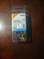 National Hardware N260-034, Picture Hangers, Brass Finish, Pack of 8