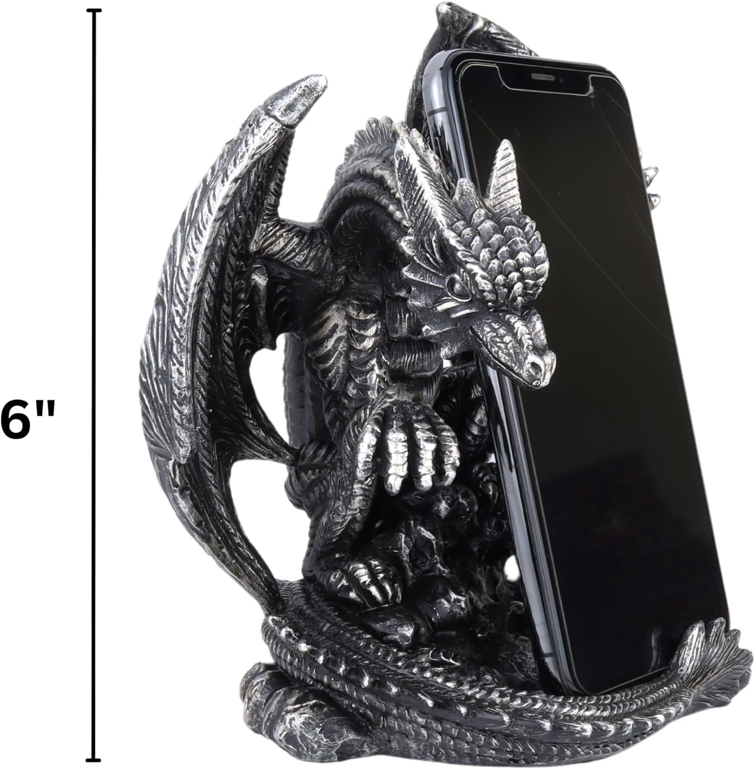 Needzo Gothic Dragon Cell Phone Holder, Desktop Figurine Organizer