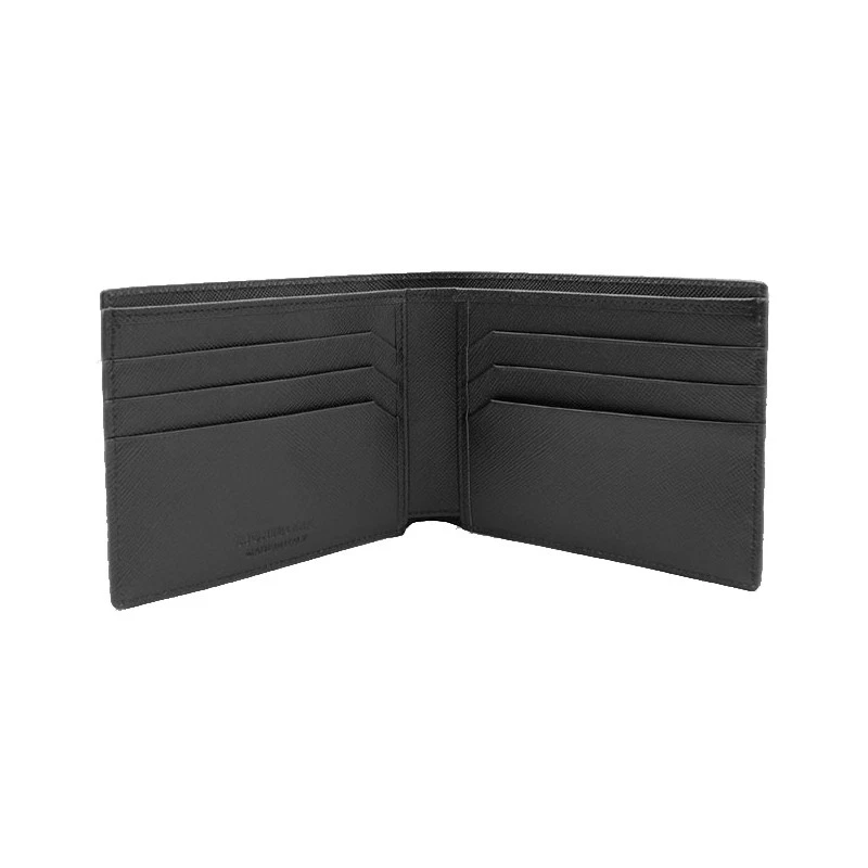 Cartera de cuero de vaca natural plegable Montblanc Sartorial genuina para hombre 113215 Foto 4 de 4