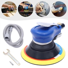 6" Air Body Random Orbital Palm Sander Pneumatic DA Buffing Sanding Polisher Set