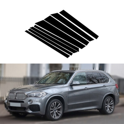 8x Window Pillar Post Cover Gloss Black For BMW X5 M F85 2015-2018