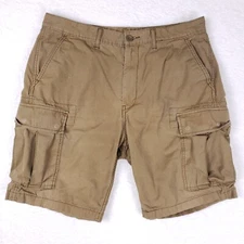 Levis Cargo Shorts Mens 34 Khaki Ripstop Tactical Hiking Utility Workwear