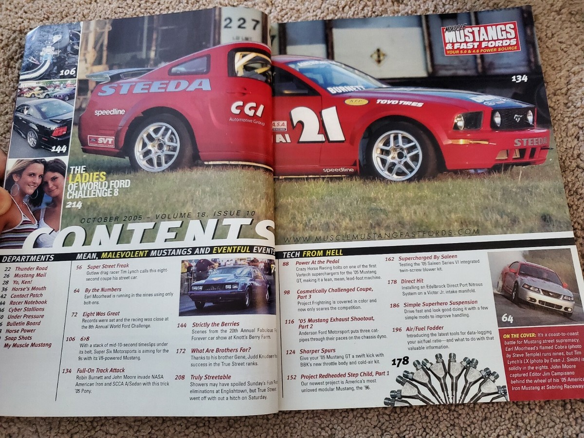 S.H.MonsterArts ゴジラ October 2005 Mustangs & Fast Fords Magazine - *** Edelbrock