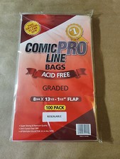 ComicProLine Comic ProLine Pro Line 2mil OPP con bustine classificate richiudibili da 2"