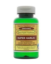 Green Organic Supplements' Super Garlic, 90 VCaps, Maintain Cholesterol Levels