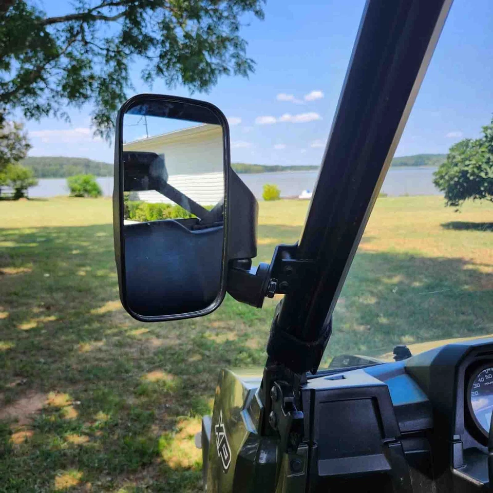 Espejos retrovisores laterales UTV barra de 1,75" y 2" para John Deere Gator HPX 625I 825I 860I 855D XUV Foto 2 de 4