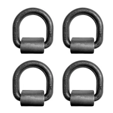 4 Pack Heavy Duty 3/4" Weld-On D Ring for Flatbed Truck Trailer Cargo Tie Down