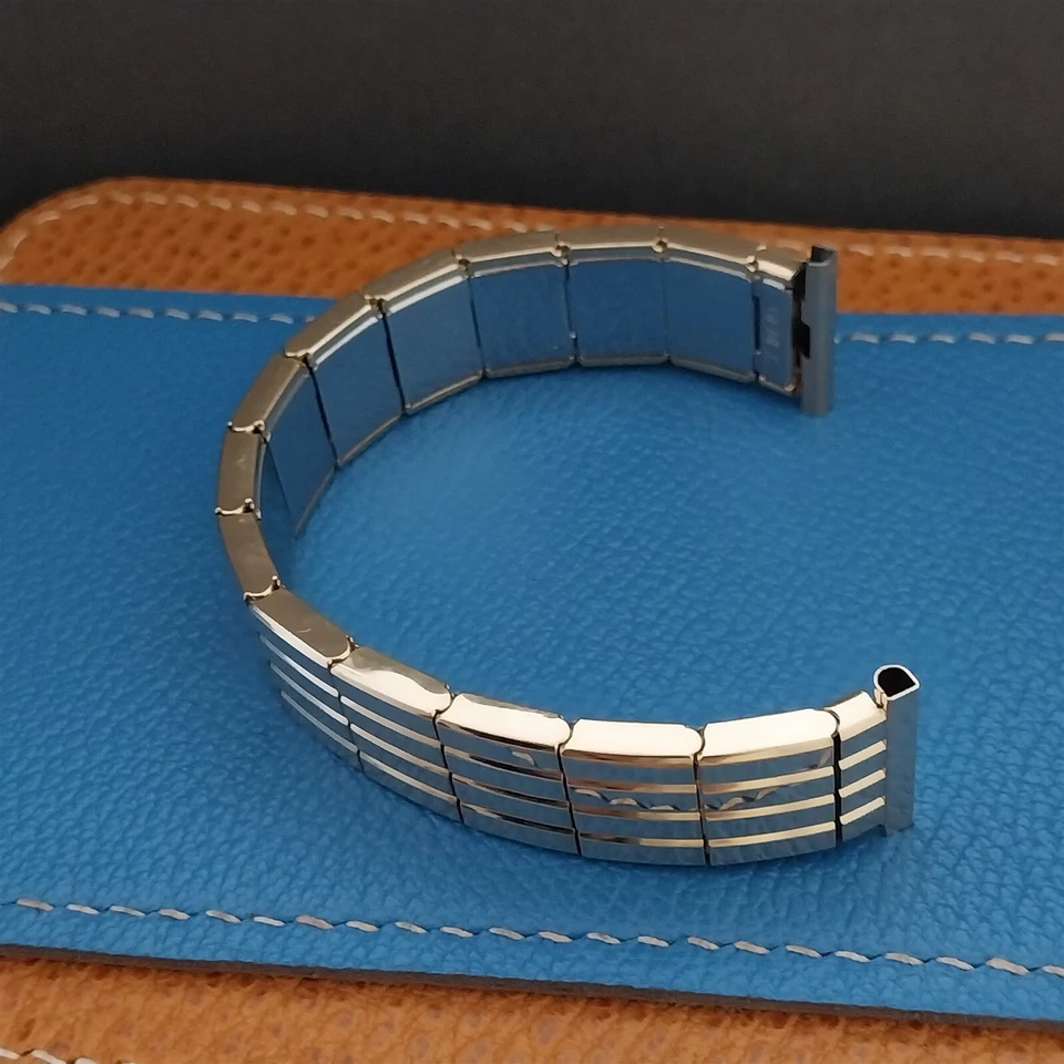 19mm 18mm 16mm 12k Gold-Fill Gemex Mainline Unused 1950s mcm Vintage Watch Band - Image 2 of 4