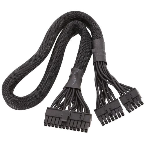 10X(14+10Pin to 24 Pin ATX  Supply Cable 20+4 Pin PC PSU Motherboa Cable for Cor - Afbeelding 1 van 6