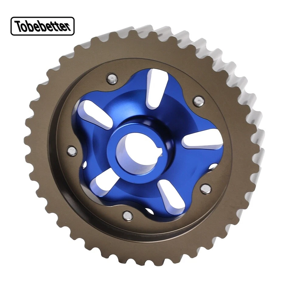 New Adjustable Cam Gear Timing Gear Pulley for Honda Civic CRX D15 D16 Blue USA - Изображение 4 из 4