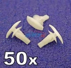 50x 6mm Weatherstrip & Rubber Door Seal Clips- Fits Subaru Impreza, Legacy etc
