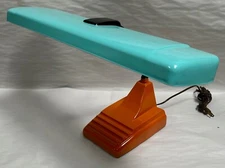 Vtg Modern Eames Era Industrial Machine Age Deco Fluorescent Desk Lamp (A20)